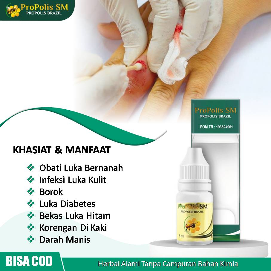 Jual Obat Luka Basah Bernanah, Infeksi Luka Kulit, Borok, Luka Diabetes