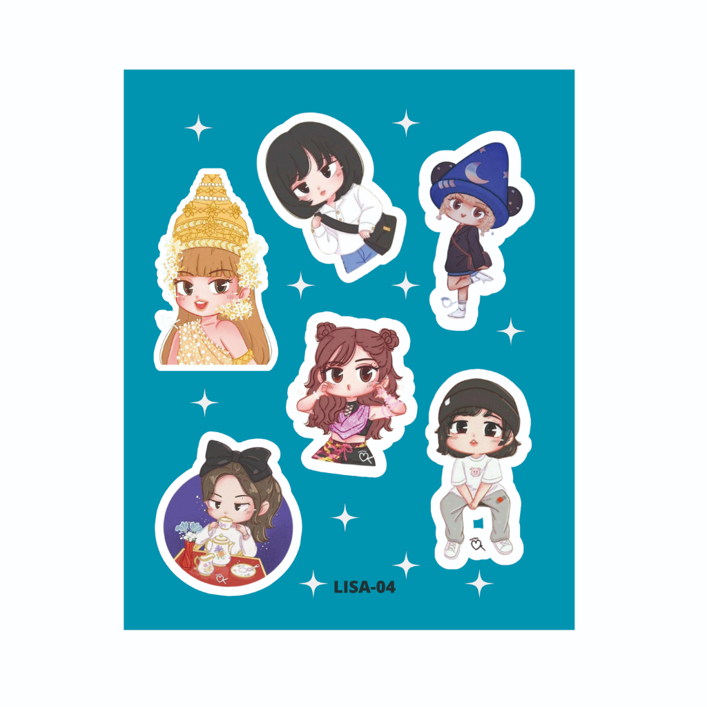 Jual STIKER LISA BLACKPINK | KPOP | KARTUN CUTE | Shopee Indonesia