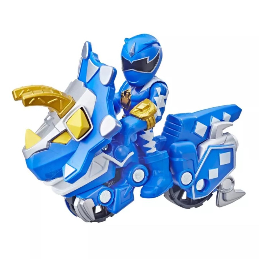 Jual Power Rangers Blue Ranger and Raptor Cycle Playset | Shopee Indonesia