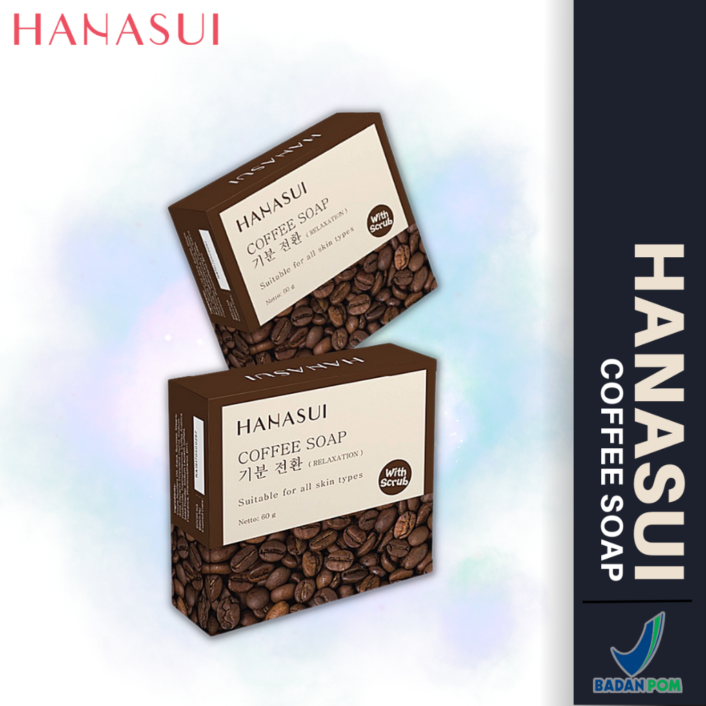 Jual Hanasui Sabun Kopi Scrub Coffee Soap Sabun Cuci Muka Penghilang
