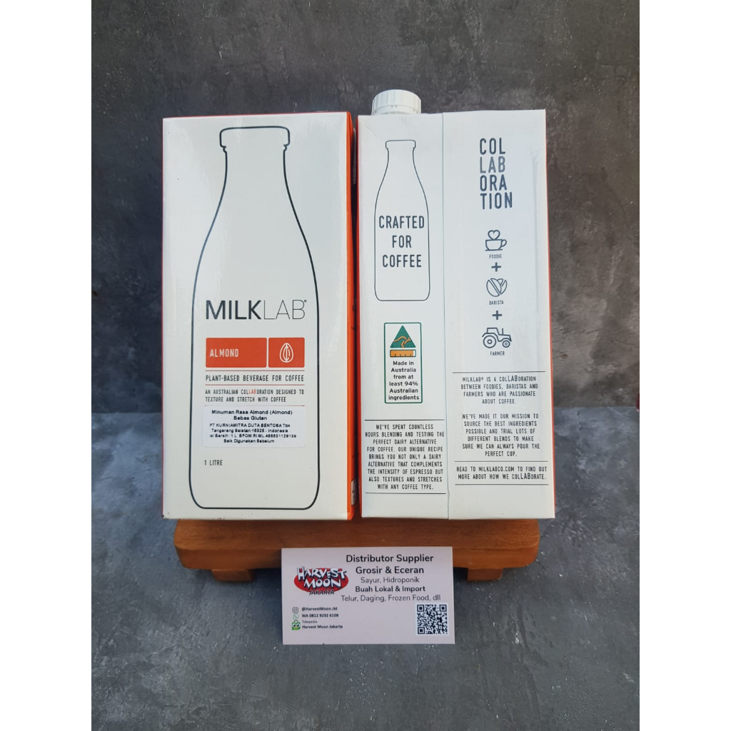 Jual HarvestMoon Milk Lab ALMOND MILK 1L | Shopee Indonesia