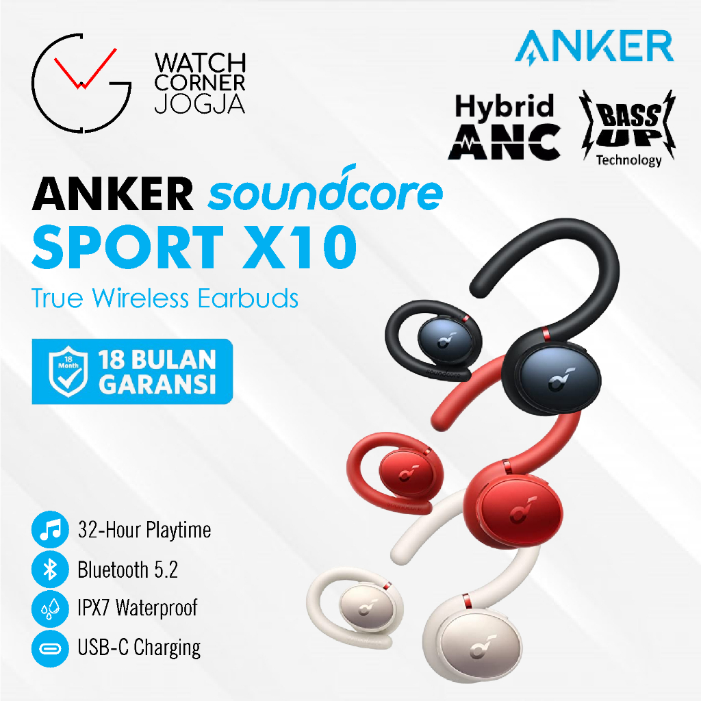 Jual TWS Anker Soundcore Sport X10 A3961 True Wireless Earbuds ORIGINAL ...