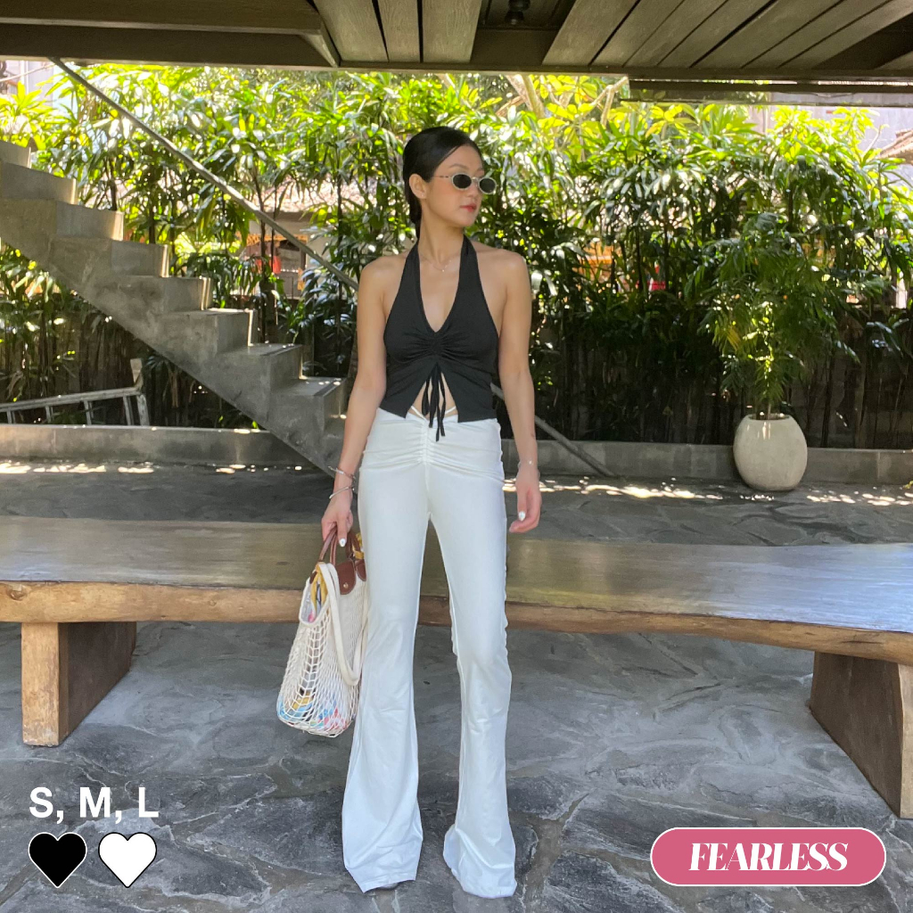 Jual FEARLESS - Niki Flare Pants (Colabs With Toxic Roses) | Shopee ...