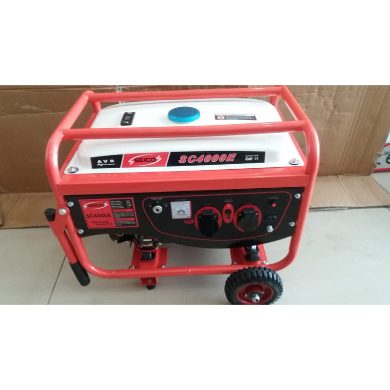 Jual Genset 2500 watt Double Stater + roda SEICO 4000e | Shopee Indonesia
