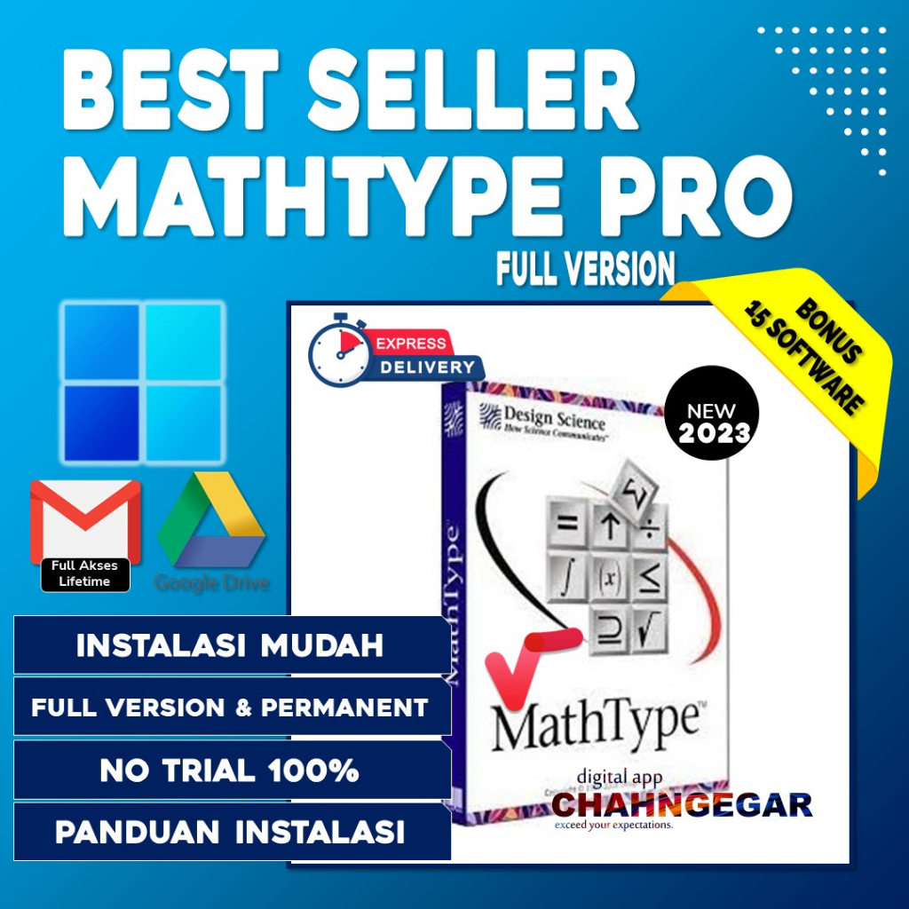 Jual MathType Pro 2025 Full Version Lisensi Lifetime Software Math Type