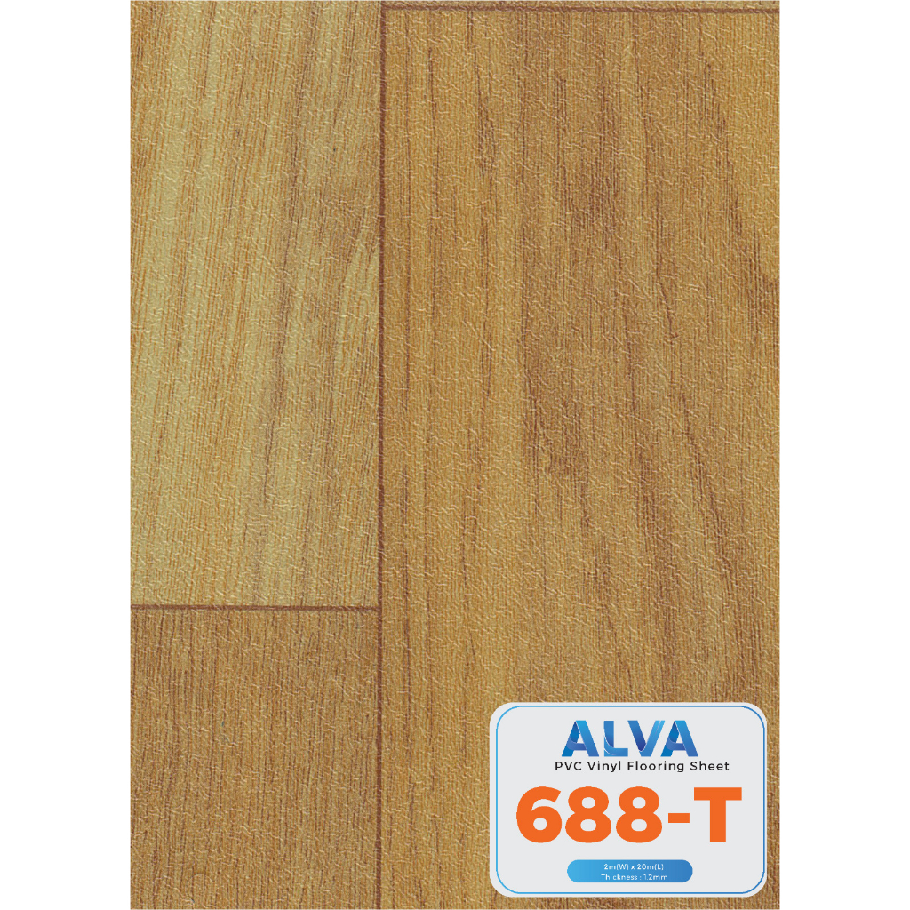 Jual Vinyl Lantai Roll Alva Motif Kayu Tebal Mm Shopee Indonesia