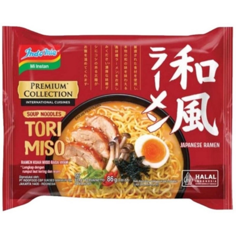 Jual Mie Instan Indomie Premium Tori Miso Ramen 86gr Shopee Indonesia