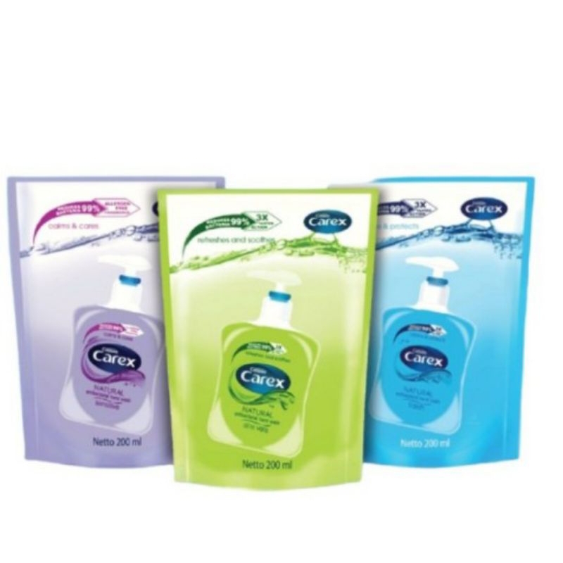 Jual Carex Hand Wash Pouch 200ml ( EXP 2024 ) Shopee Indonesia