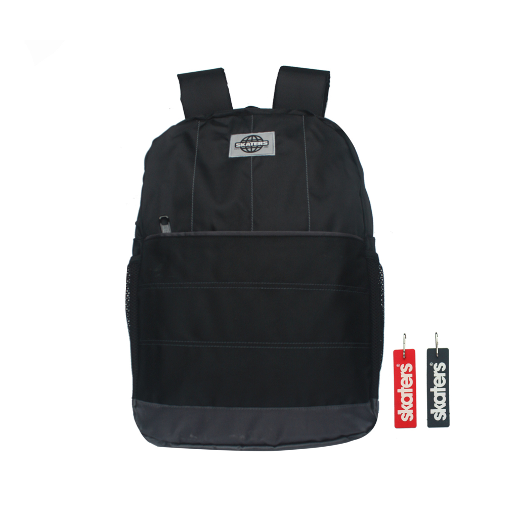 Jual TAS BACKPACK SKATERS WE005 HITAM ABU Shopee Indonesia