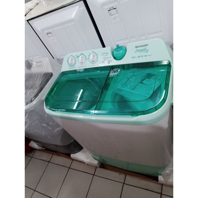 Jual MESIN CUCI SHARP EST 1070 10 KG MANUAL 2 TABUNG | Shopee Indonesia
