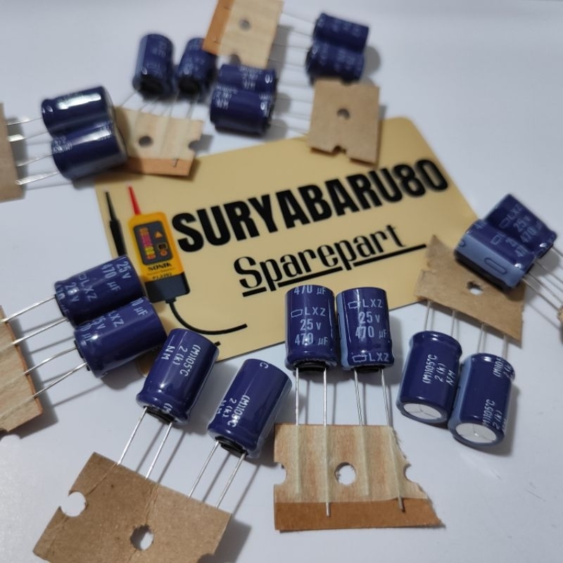 Jual Elco 470uf 25v / Elko 470uf 25v Roll / Renceng Biru LXZ | Shopee ...