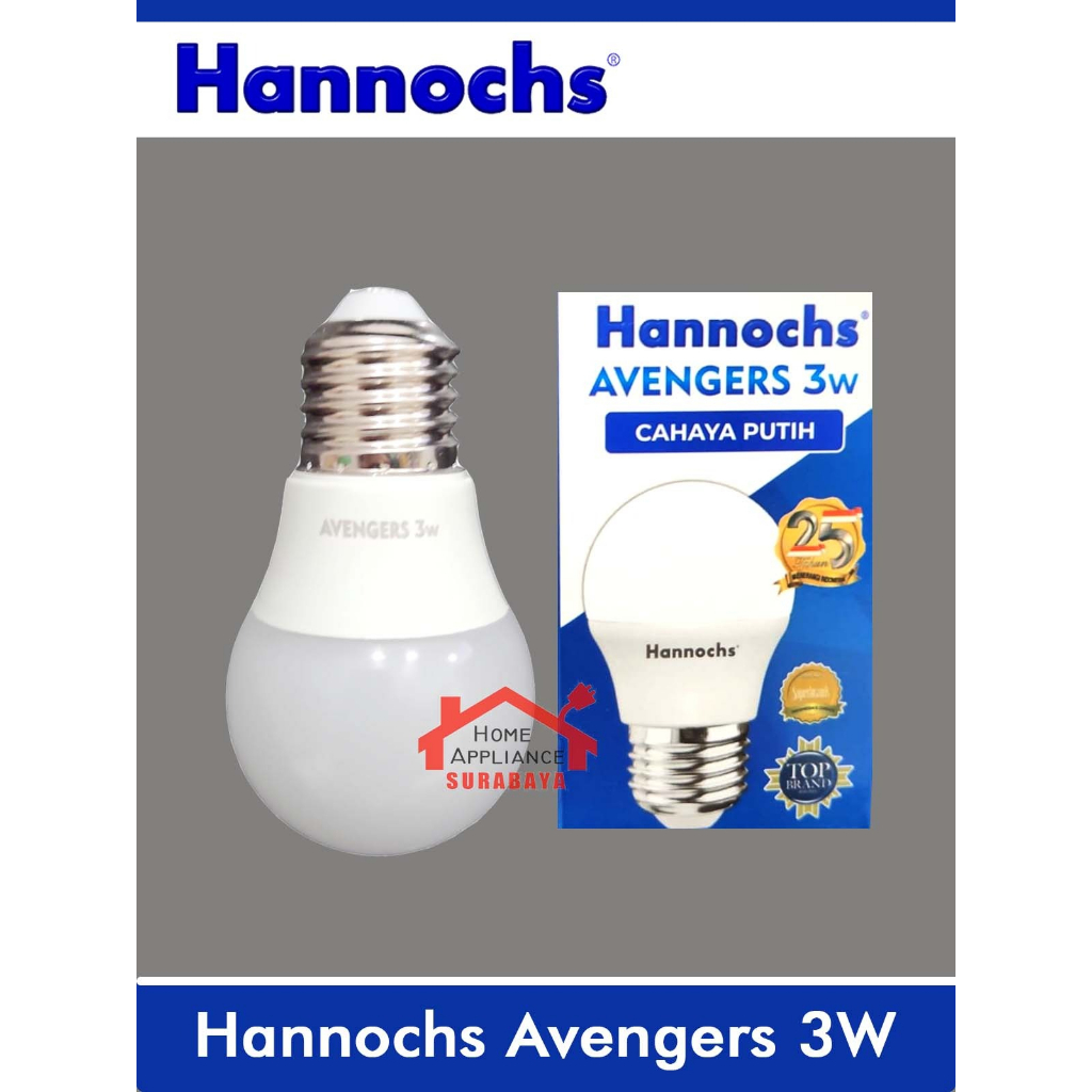 Jual Hannochs AVENGERS LED Bulb Bohlam Lampu Cahaya Putih 3W 5W 7W 9W ...