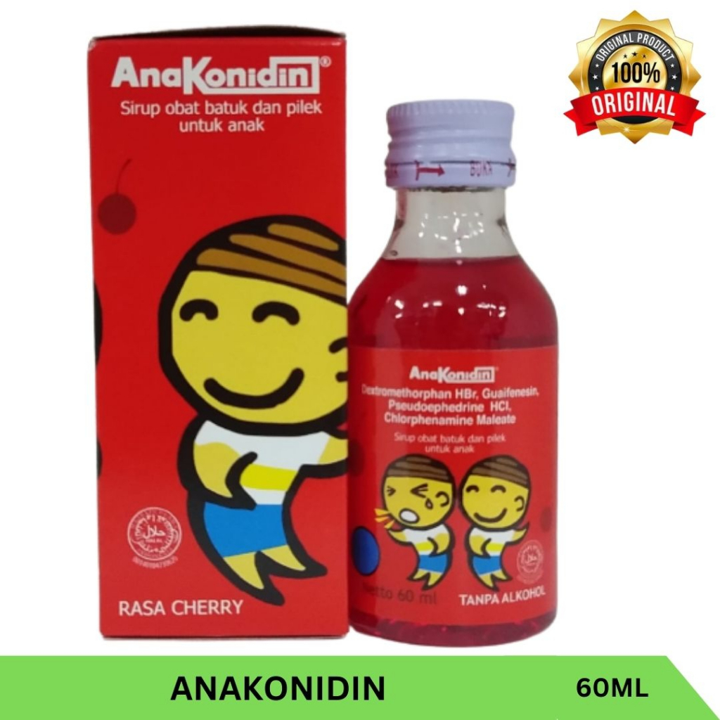 Jual Anakonidin Sirup Obat Batuk Pilek Anak 60 ml dan 30ml Shopee
