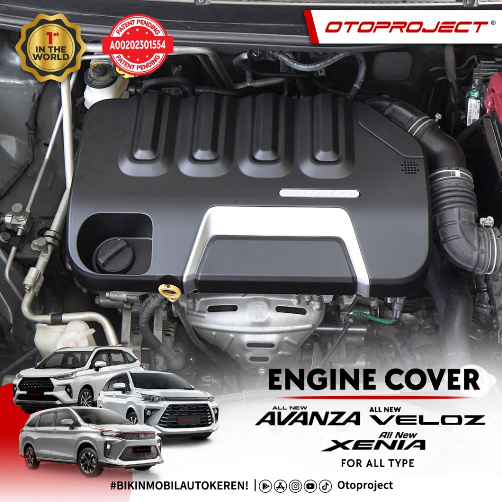 Jual Otoproject Premium Engine Cover Avanza / Veloz / Xenia Cover