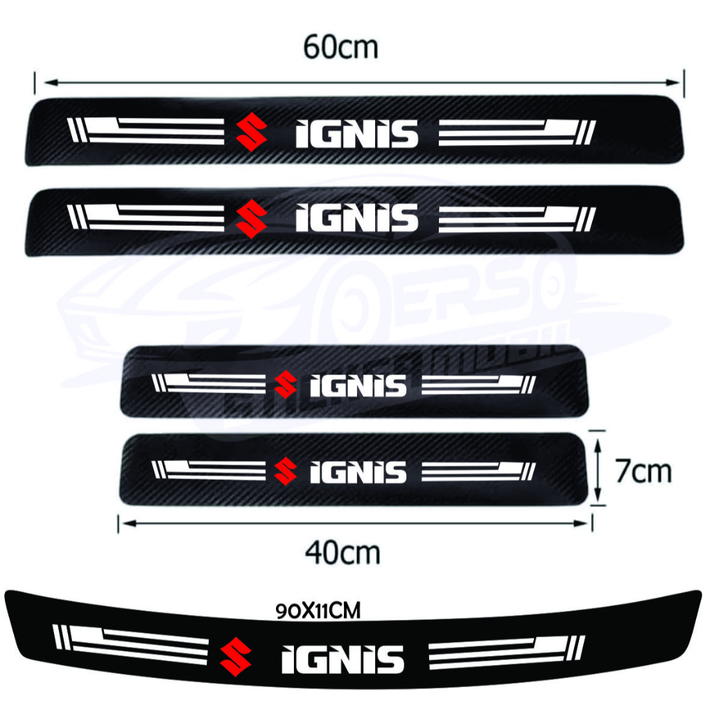 Jual STIKER KARBON 3D SILL PLAT STICKER PIJAKAN PINTU MOBIL SUZUKI ...