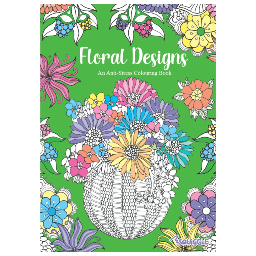 Jual [squiggle] Uk Floral Designs Adult Colouring Book Buku Mewarnai Dewasa Shopee Indonesia