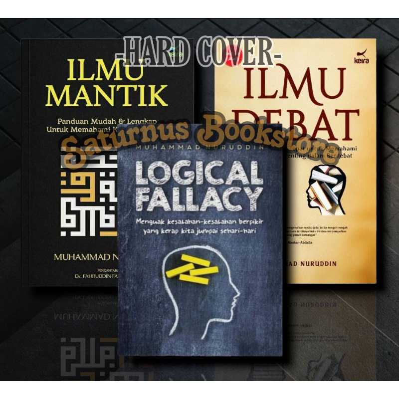 Jual Hard Cover Paket 3 Buku Logical Fallacy , Ilmu Mantik , Ilmu Debat