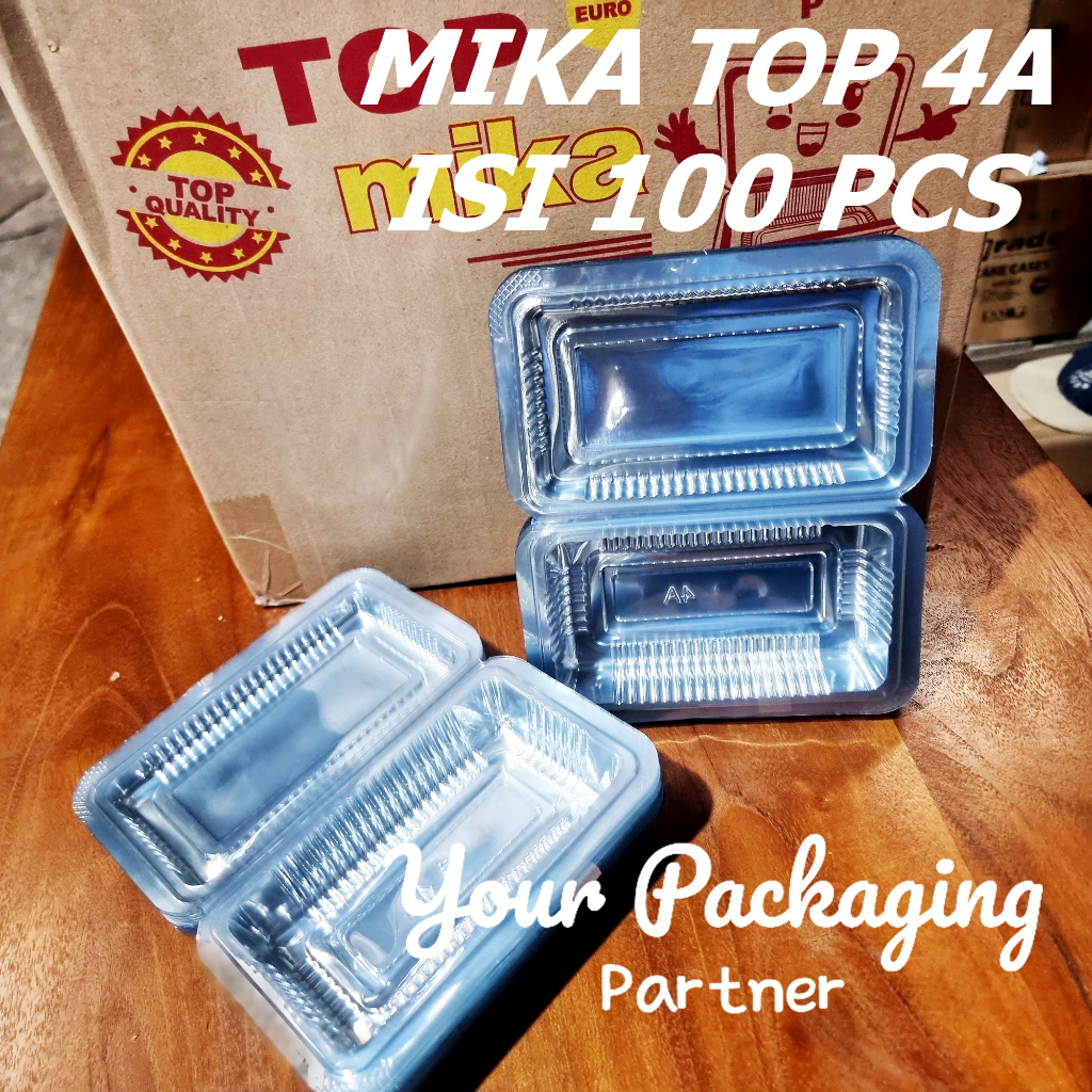 Jual (isi100) MIKA TOP 4A TEBAL MIKA KUE BUNGKUS WADAH TEMPAT MAKANAN ...