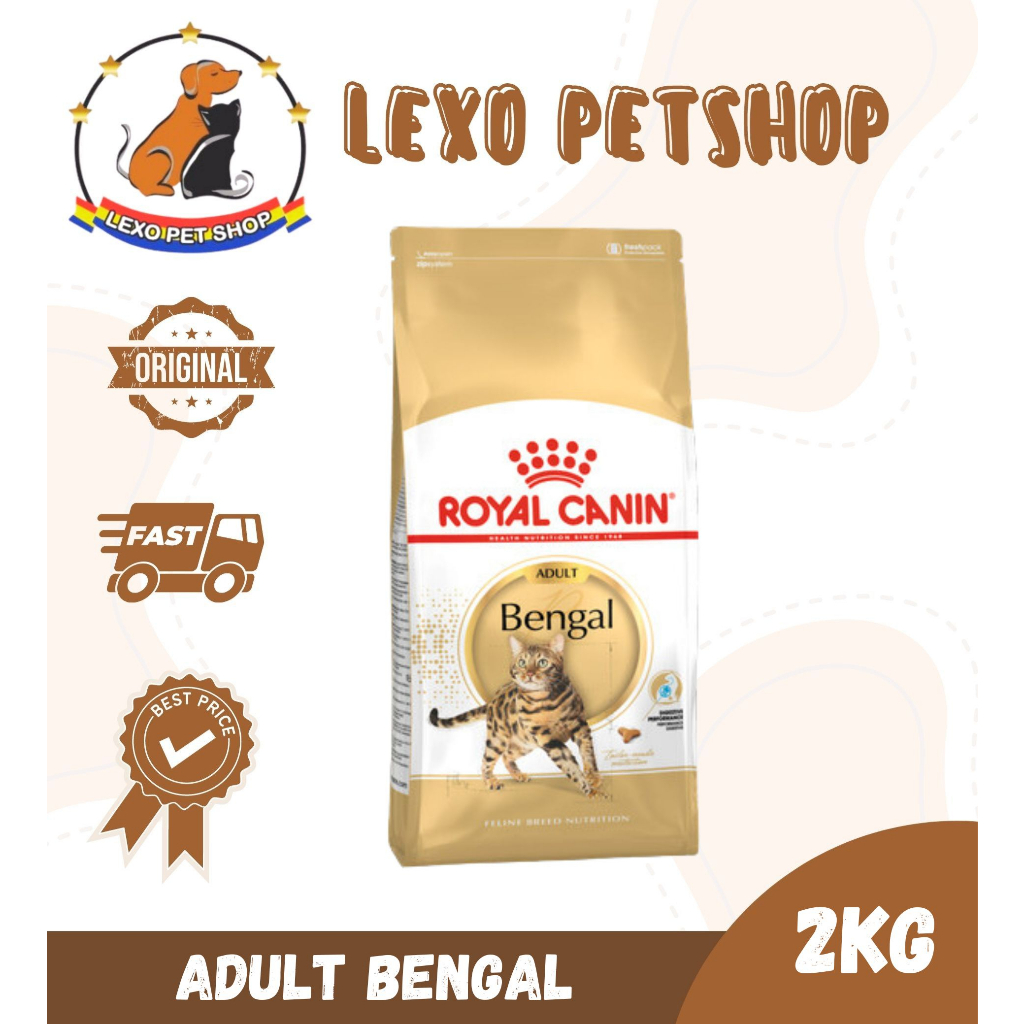 Jual Royal Canin Bengal Adult 2 Kg - Cat Food / RC Bengal 2kg | Shopee ...