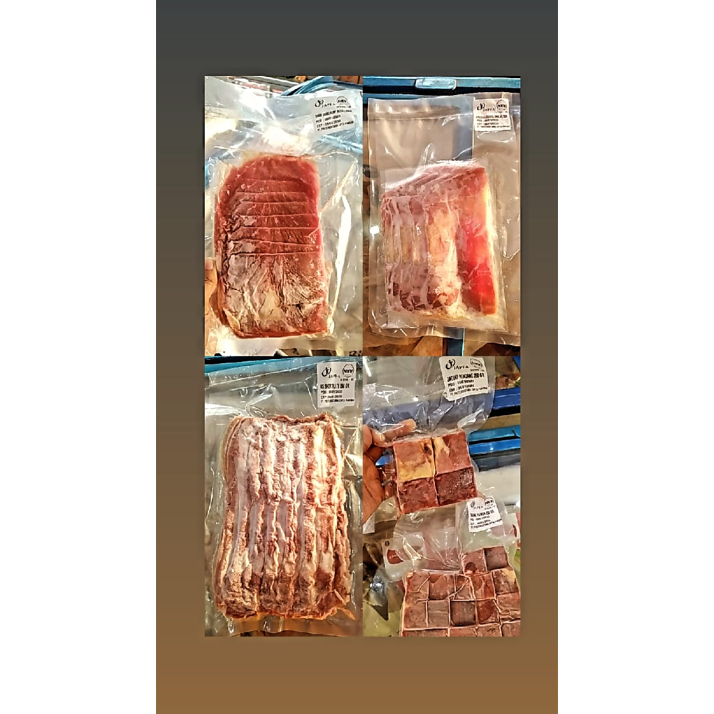 Jual TOKUSEN DAGING RENDANG/RAWON/RUMP SHABU/CHUCKROLL 200gr | Shopee ...