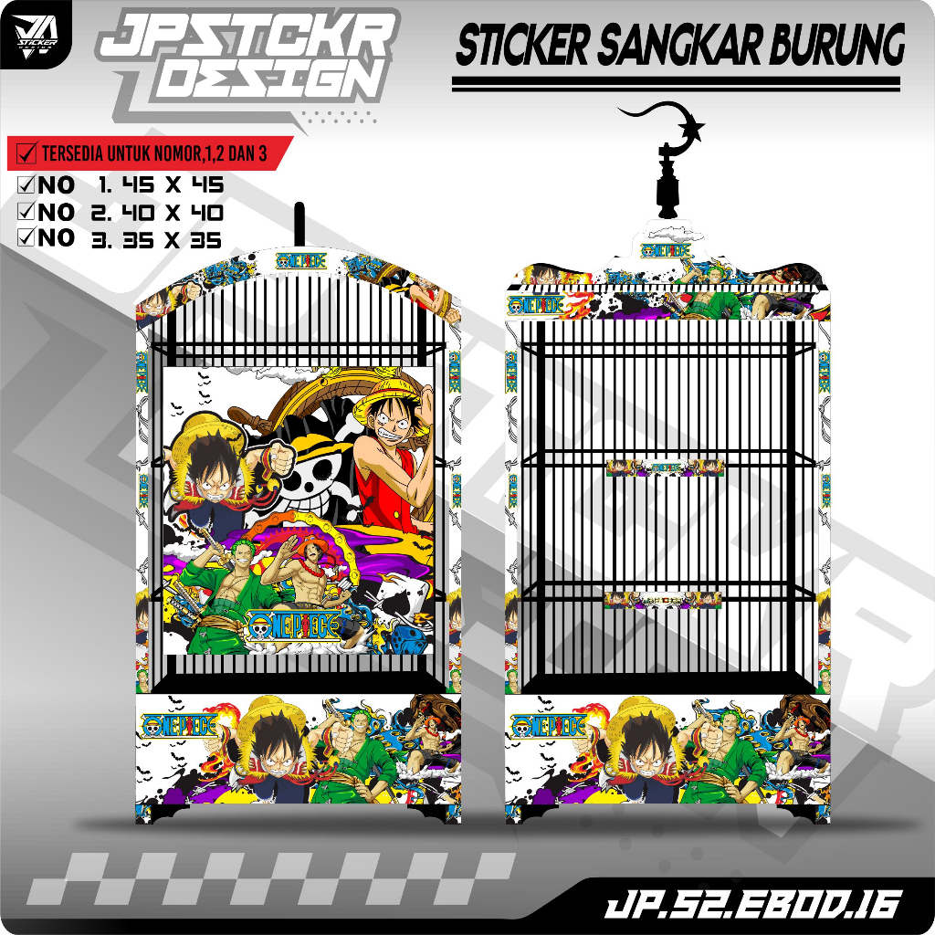 Jual Stiker Decal Sangkar Burung - Sticker Dekal Kandang Ebod Kotak BnR ...