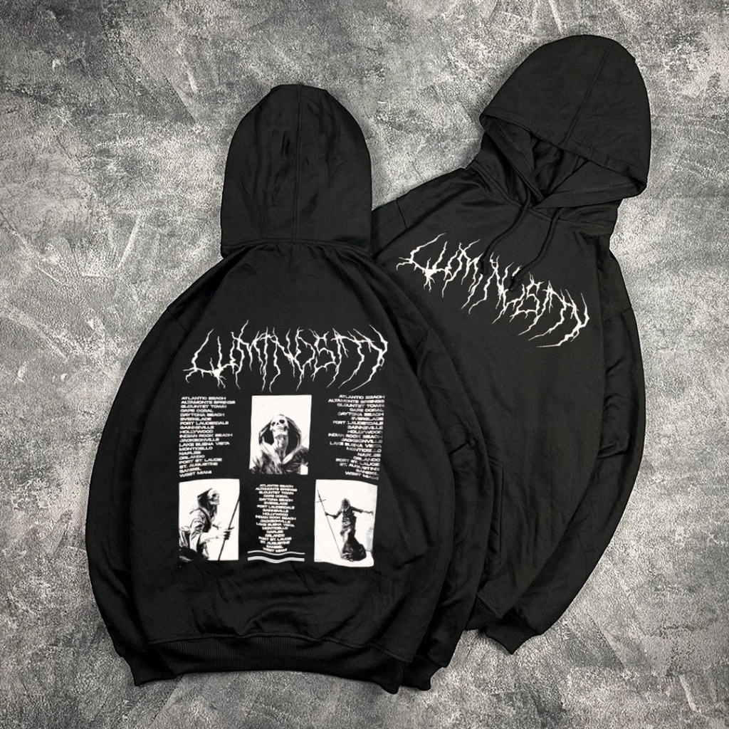 Jual HOODIE METAL SWEATER PRIA JAKET PRIA HOODIE PRIA HOODIE BLACK FONT METAL AESTHETIC LUMINOSITY SIZE M L XL Shopee Indonesia