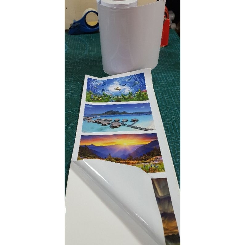 Jual Stiker Vinyl inkjet 120gsm Putih Glossy Uk.A3 - 32cm × 30 Meter ...