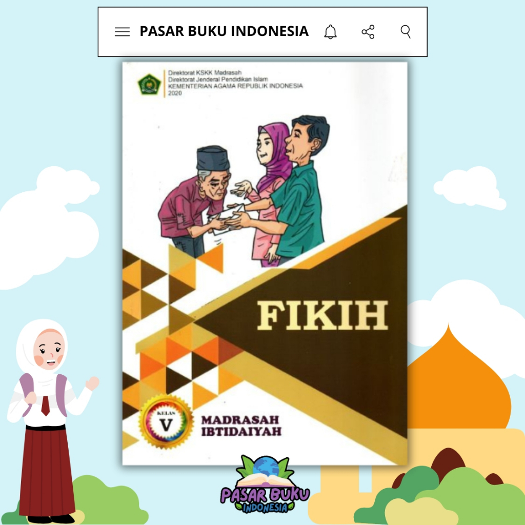 Jual Buku MI KEMENAG Kelas 5 SD Akidah Akhlak, Al-Qur'an Hadis, Bahasa ...