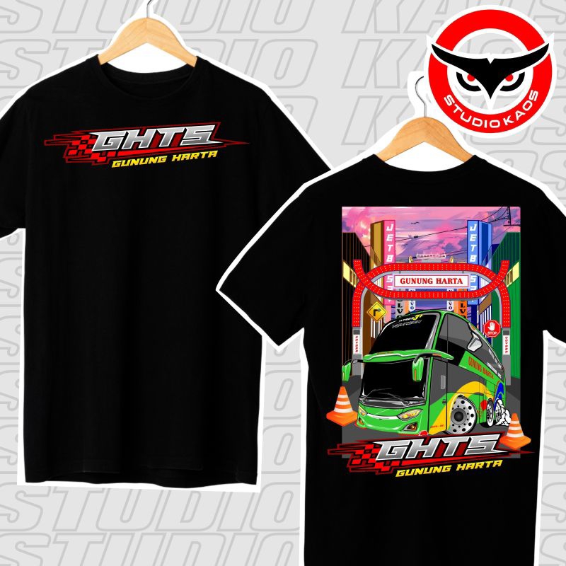 Jual (free sticker)KAOS BUS GUNUNG HARTA GHTS COTTON COMBED 24S ...