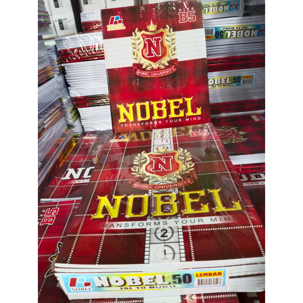 Jual Buku Tulis Panjang NOBEL 36Lembar & 50Lembar Isi 10 Buku Merk ...