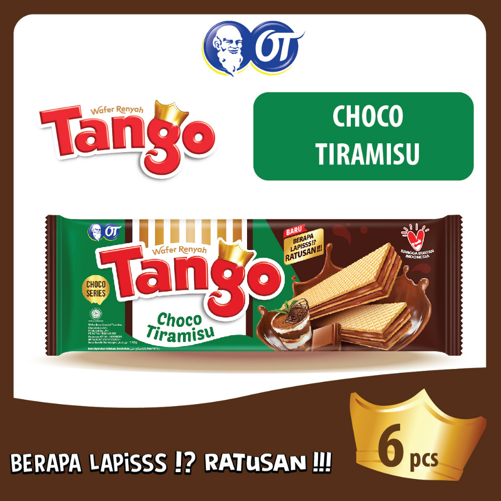 Jual Wafer Tango Choco Tiramisu 120gr [isi 6 Pcs] Shopee Indonesia