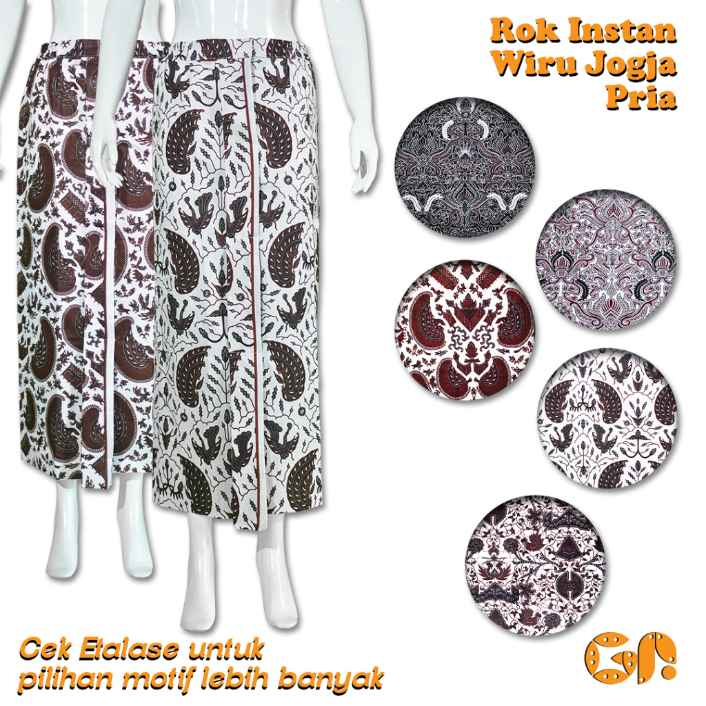 Jual Rok Jarik Wiru Jogja Pria Dewasa Rok Instan Pakaian Adat Jawa ...
