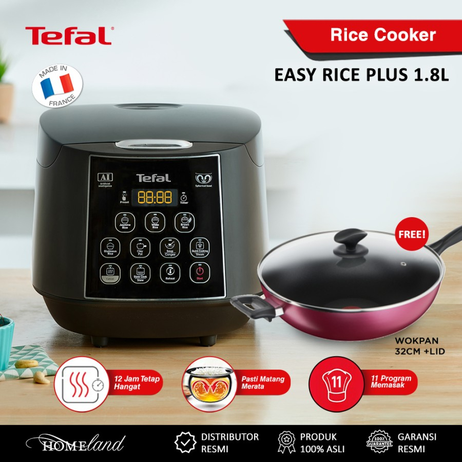 Jual Tefal Rice Cooker Easy Rice Plus Rk B Shopee Indonesia