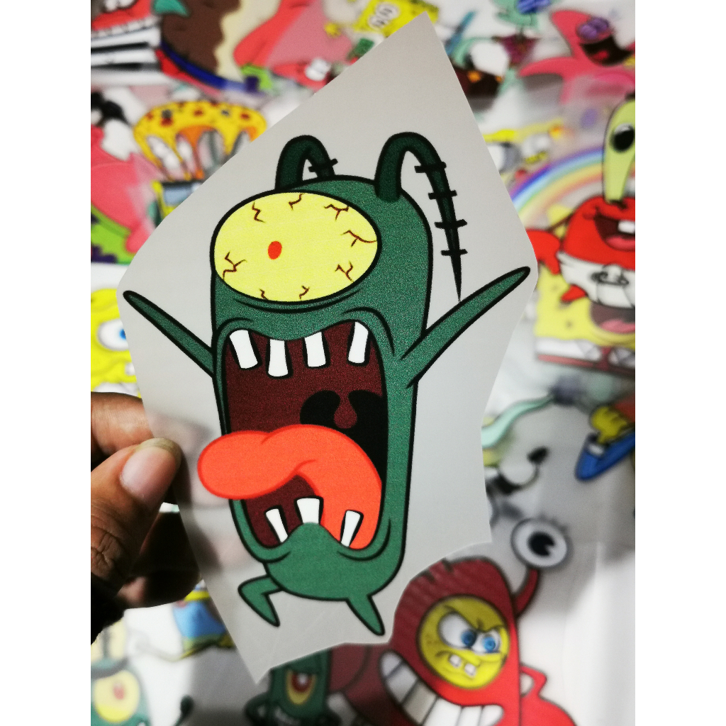 Jual STICKER SABLON SETRIKA DTF SPONGEBOB UNTUK KAOS TOTEBAG TOPI ...