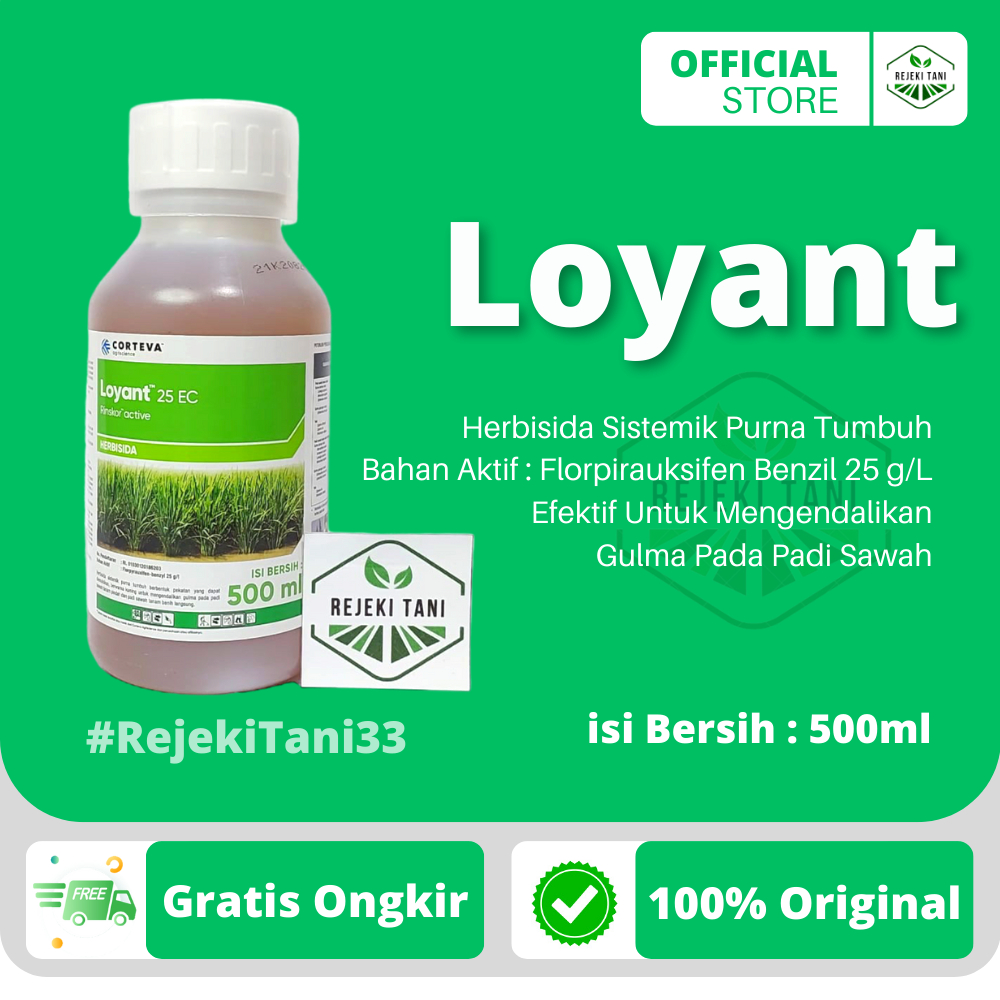 Jual Herbisida LOYANT 25 EC 500ml Herbisida Selektif Purnah Tumbuh ...