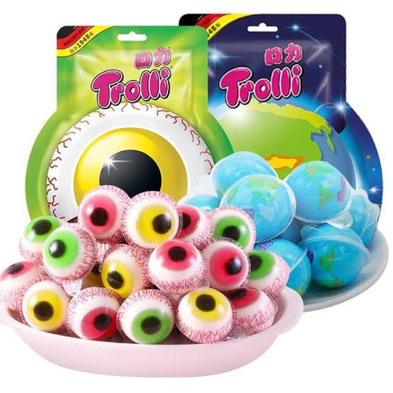 Jual Permen Trolli Jelly Gummy Mata 18gr Halal Trolli Gummy Halal Viral Shopee Indonesia