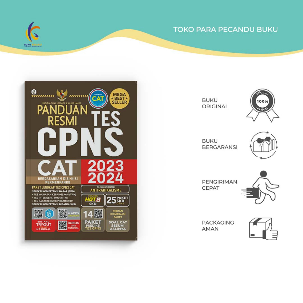 Jual Promo Super Lulus CPNS Disc UUD Free Buku Referensi Panduan Resmi Tes CPNS CAT