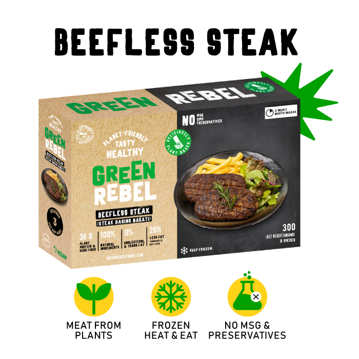 Jual Green Rebel Beefless Steak | Shopee Indonesia
