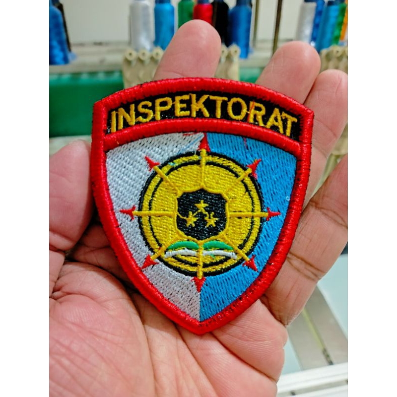 Jual Patch Logo Inspektorat Bordir Timbul 3D ( Bisa Custom Logo ...
