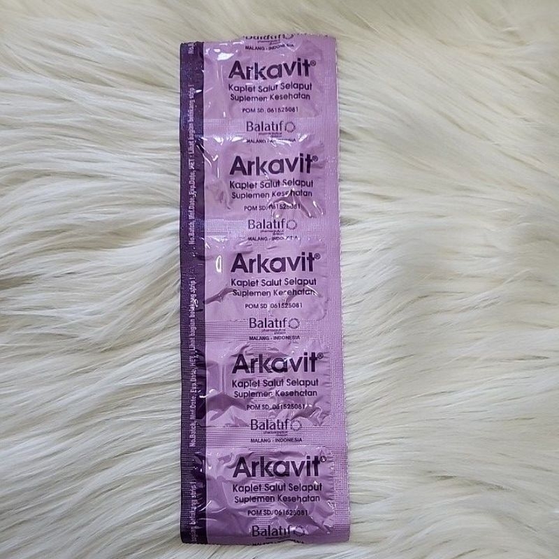 Jual ARKAVIT STRIP 10 KAPLET | Shopee Indonesia