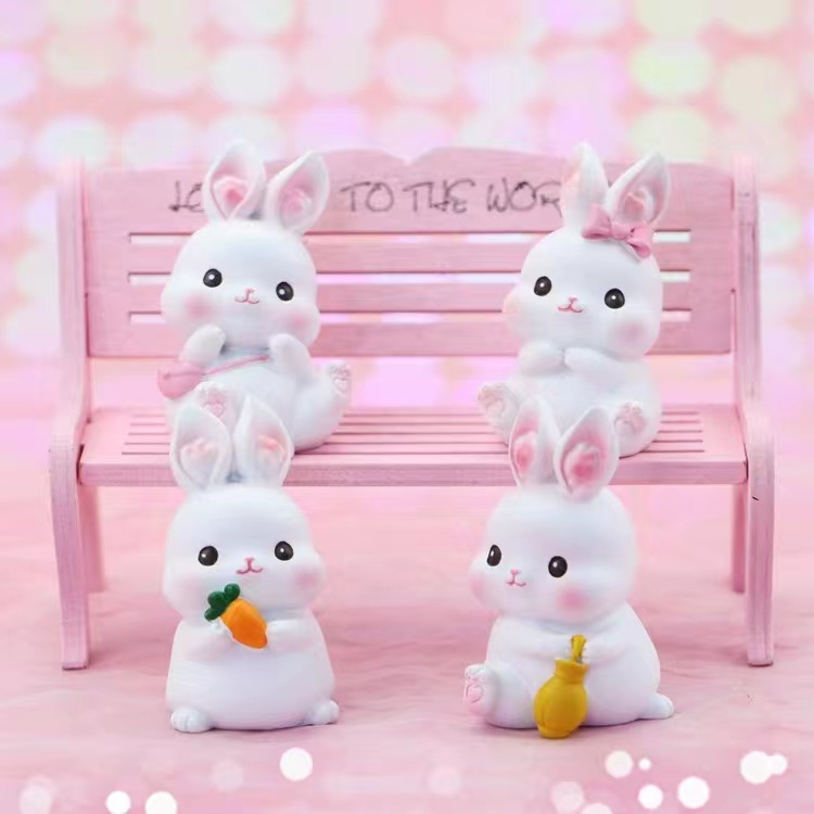 Jual Ornamen Miniatur Multi Motif Kelinci Rabbit Pajangan Mobil Hiasan ...