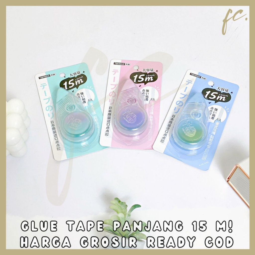 Jual Glue Tape / Lem Pita Perekat Kertas Twingo TGG1523 5 mm x 15 m