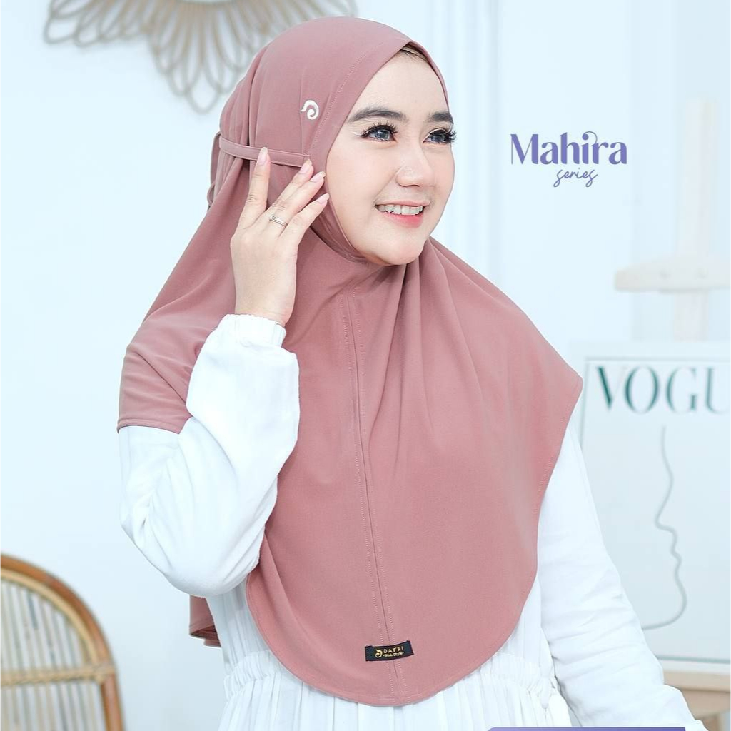 Jual Jilbab MAHIRA Daffi Hijab Series Polos Simple Non Pad | Shopee ...