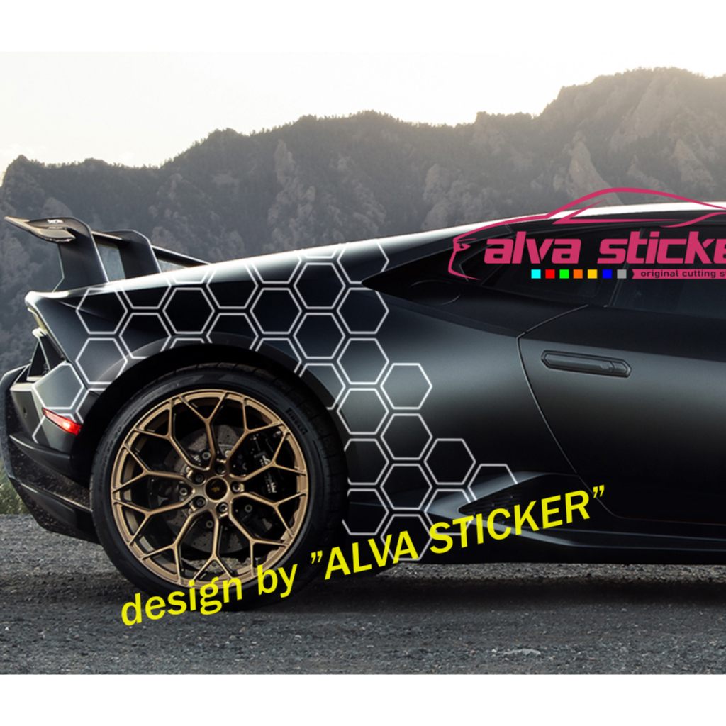 Jual hot promo sticker body mobil sarang lebah mudah di aplikasikan ...