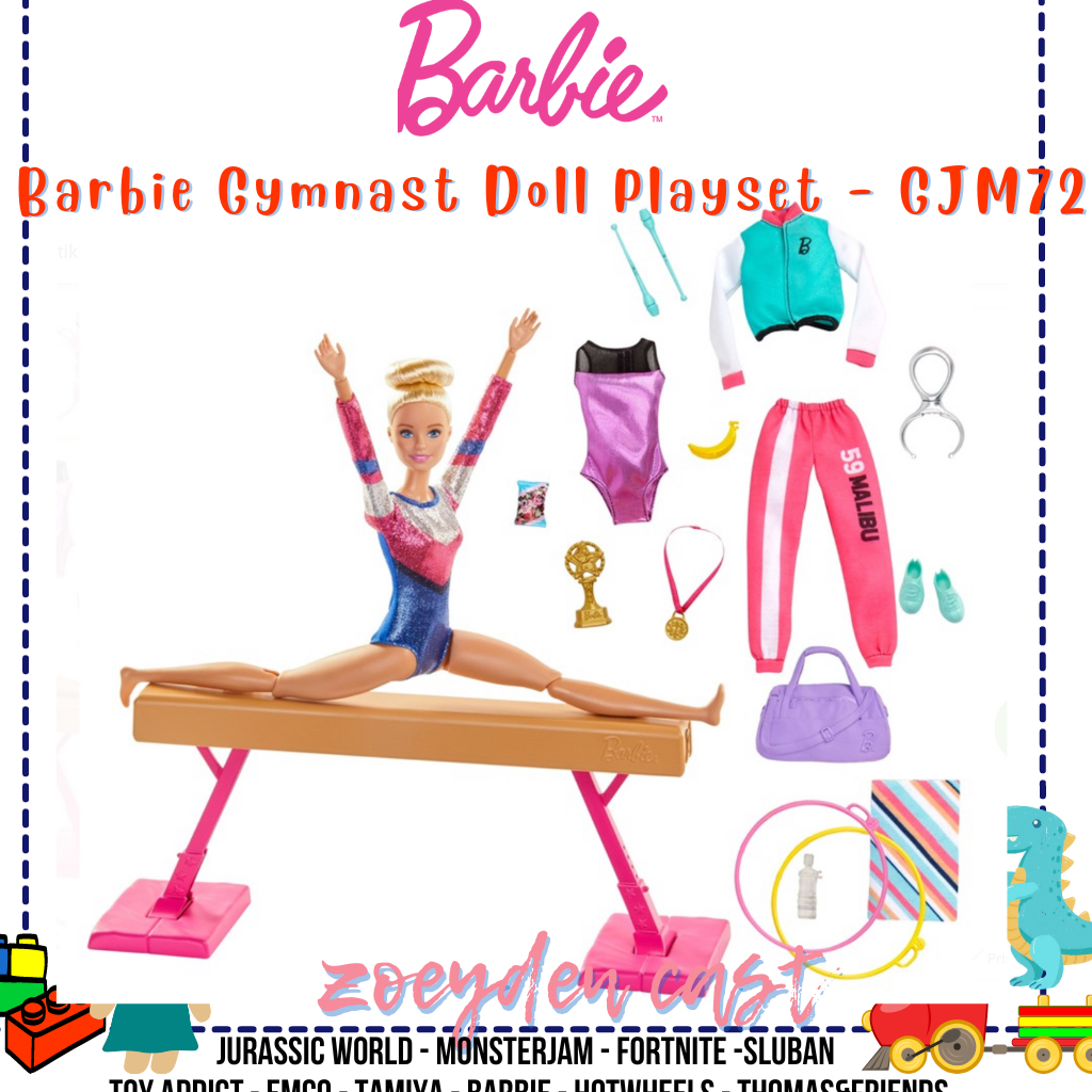 Jual Barbie Gymnast MADE TO MOVE playset GJM72 Shopee Indonesia
