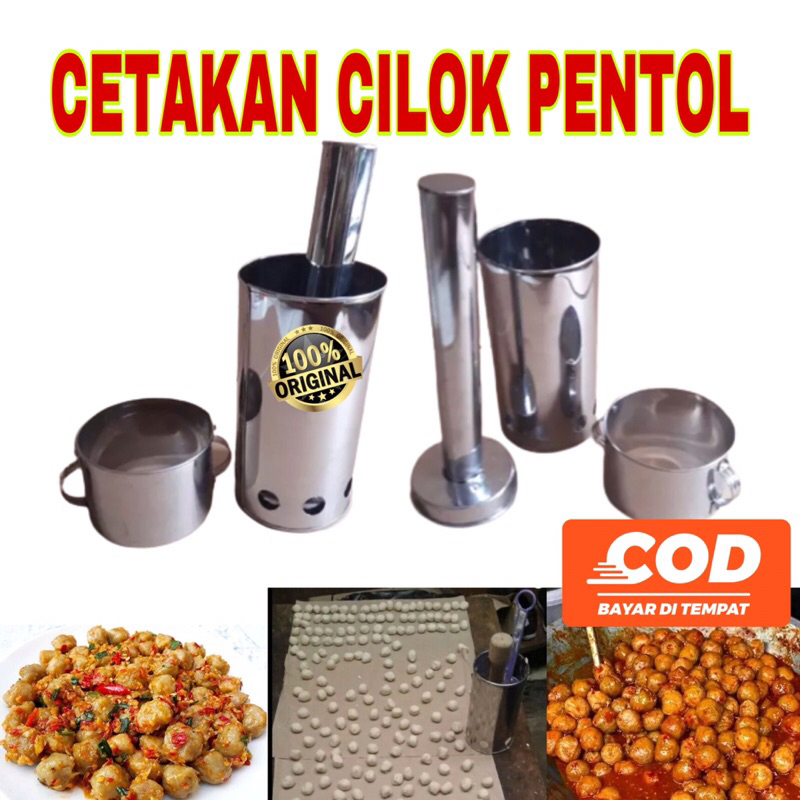 Jual Cetakan Bakso Pentol Manual Cilor Cilok Bakso Aci Telur Mini Kecil