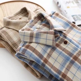 Kemeja Flanel Pria Dan Wanita Lengan Panjang Motif Kotak Kualitas Premium