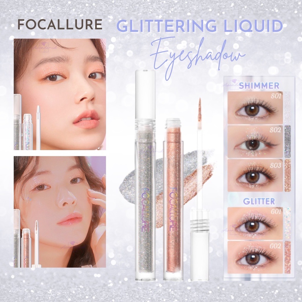 Jual (GET 1 GIFT) FOCALLURE GLITTERING LIQUID EYESHADOW FA195