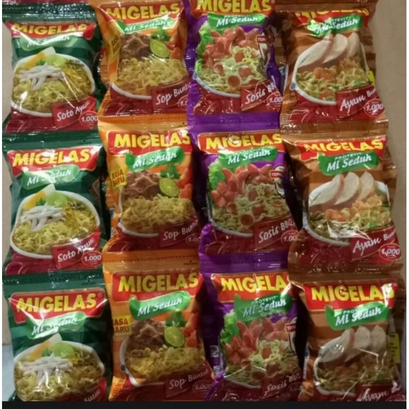 Jual Migelas renceng kemasan 30 gr 1 renceng isi 10pcs | Shopee Indonesia