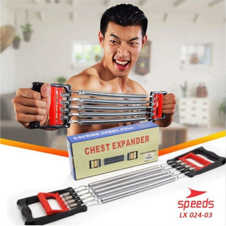 Jual Spring Chest pull/Alat fitness portable gym fitnes chest expander ...
